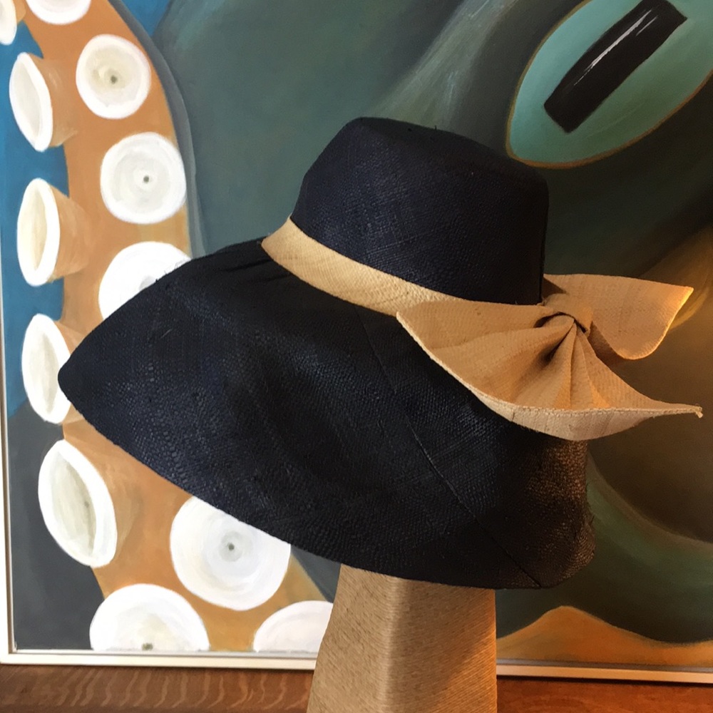 Raffia Wide Brim Hat - Picture 4 of 8